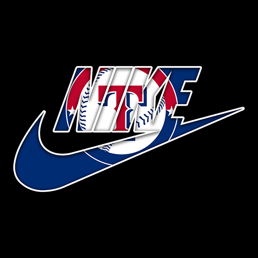 Texas Rangers Nike logo iron on paper